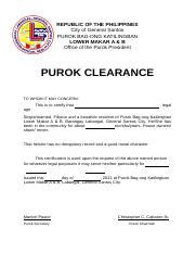 list of purok in general santos city|Purok 1 .
